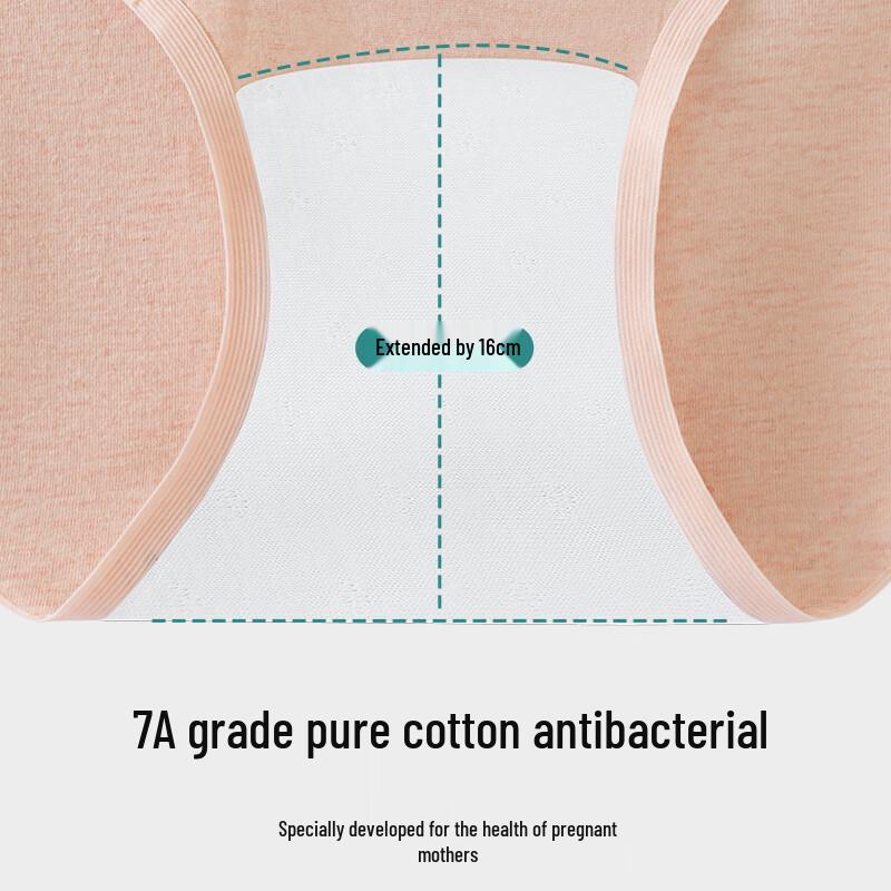 LANGSHA Women's Pure Cotton Anti-bacterial Low-Waist Maternity Underwear