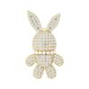 Full-diamond Rabbit Brooch - High-end, Cute, Three-dimensional Corsage, Elegant, Anti-glare Pin