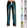 Womens Pajama Pants Sleepwear Casual Drawstring Elastic Waist Pants Comfy Straight Yoga Loose Trousers