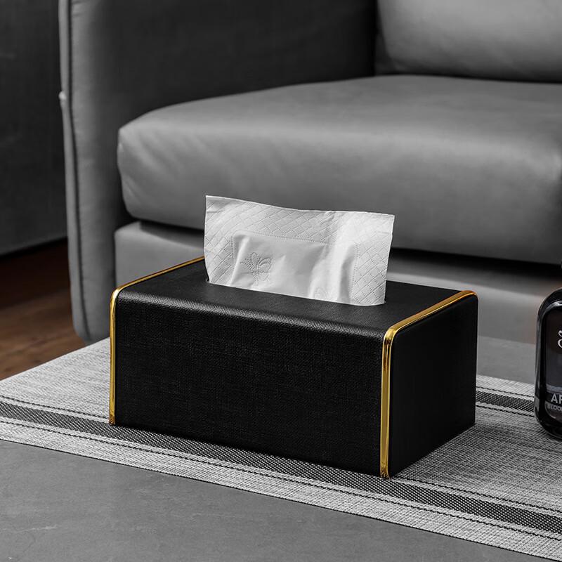 JNL Luxury Leather Tissue Box