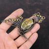 Copper Bumble Bee Jasper Pendant Copper Wire Wrapped Pendant Bird Jewelry Handmade Boho Pendant Copper Gemstone Jewelry Women's Special Gift