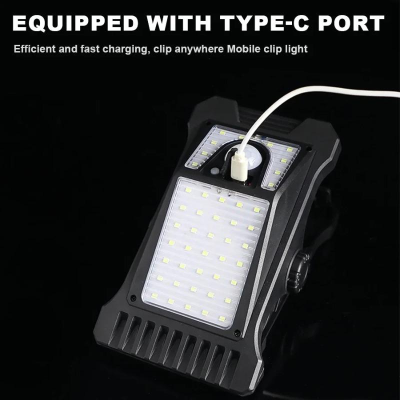 Clip Sensor Solar Light Super Bright Motion Sensor Light Solar/USB Charging Outdoor Lamp Plant lighting for Camping Patio Garden
