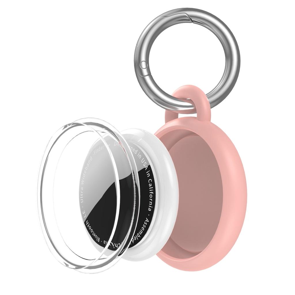 CT29 For Apple AirTag Tracker Waterproof Case Shockproof TPU Protective Cover with Hook