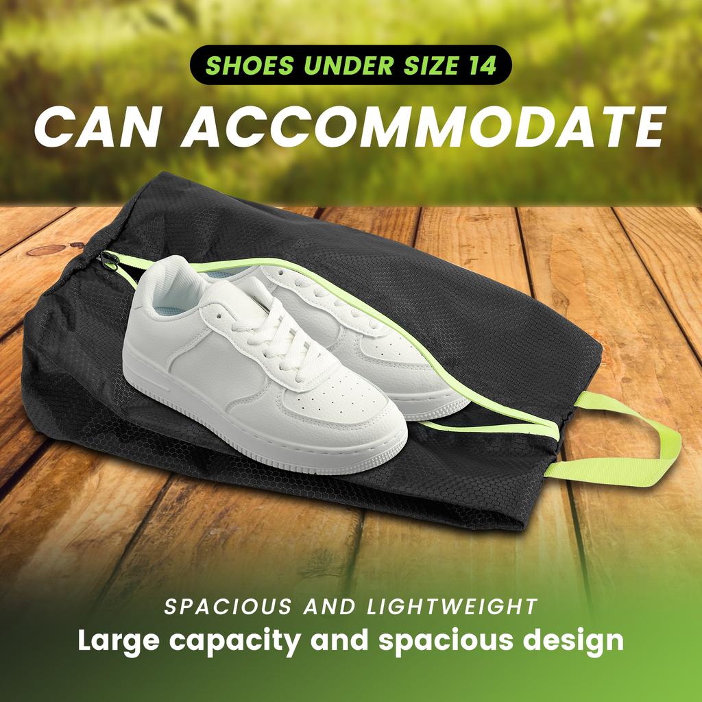 1/2Pcs Waterproof Shoes Storage Bags Oxford Cloth Portable Smell-Proof Shoe Bag with Zipper For Sports Gym Soccer Shoe Organizer