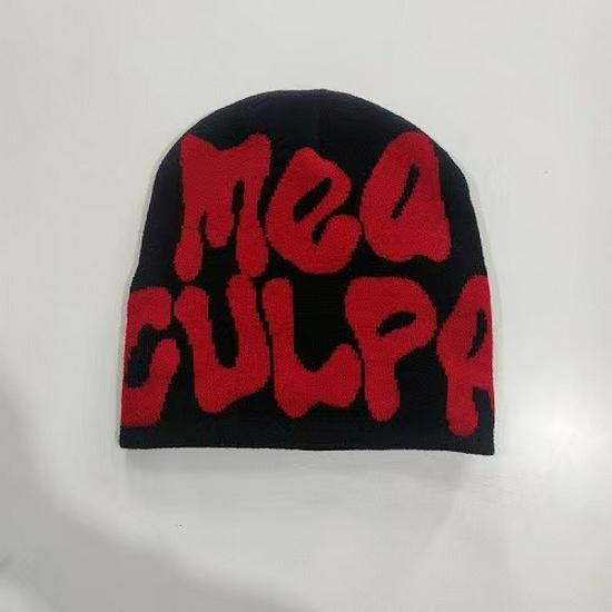 European and American Trendy Letter Jacquard Beanie - Cross-Border Hot-Selling Pullover Knit Hat