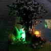 Non-Toxic 5Pcs 2X2 Dots Light Brick Luminescent Lamp Accessories Round Led Light Up Colorful Education Light-Emitting Building Blocks