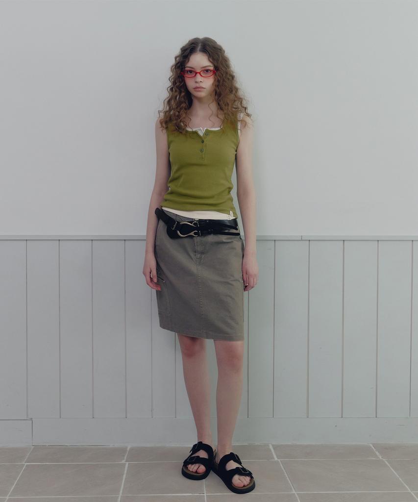Teuwi Nebiang Cotton Midi Skirt