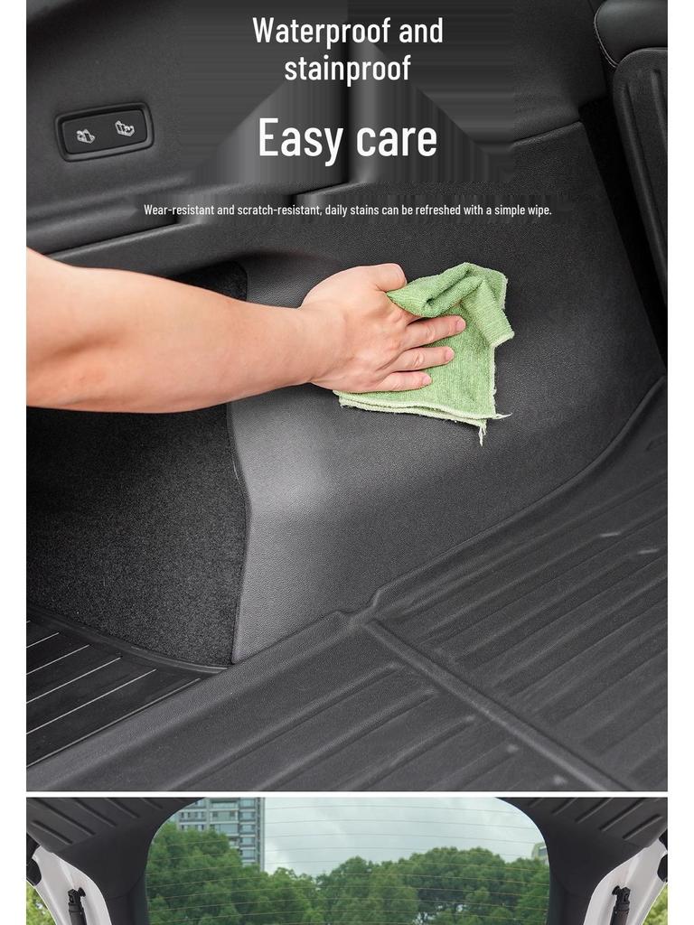 Schutz-Seitenverkleidungen für den Kofferraum aus Flanell für Tesla Model Y 25 Refresh