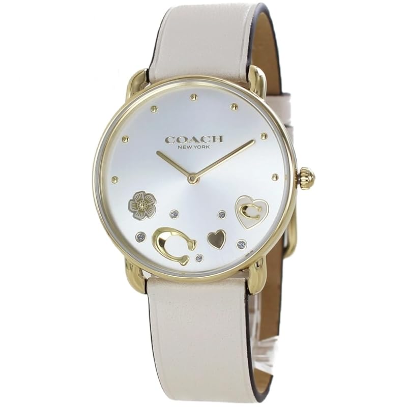 

[coach] watch ladies brand With shopper Elliot ivory pink leather belt (no.3 (36mm)) [product]