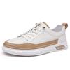 Fashion High Quality Men Casual Leather Shoes Stylish Comfy Flat Designer Shoes Brand Male Vulcanized Shoe Antiskid Outdoor Driving Shoe