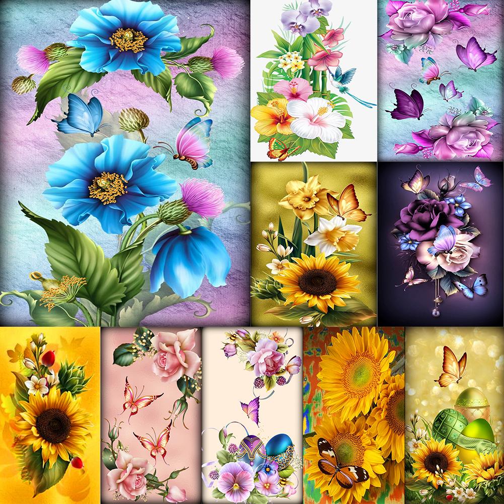 5D DIY Full Drill Diamond Painting Flower Embroidery Mosaic Craft Kit Decor $S1 5D DIY Full Drill Diamond Painting Flower Embroidery Mosaic Craft Kit Decor $S1