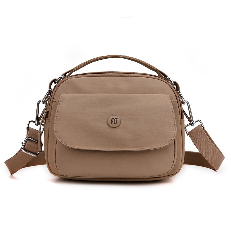 

Багатофункціональна сумка через плече Жіноча сумка кросбоді Багатосекційна сумочка темного кольору хакі