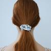 Mellotory Rose Metal Scrunchie (silver)
