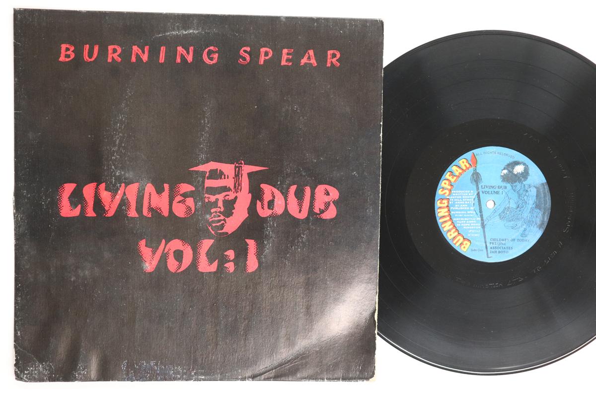 LP Record BURNING SPEAR Living Dub Volume 1 TG5184 BURNING SPEAR 1982 Jamaica Reggae Ska Dub Used