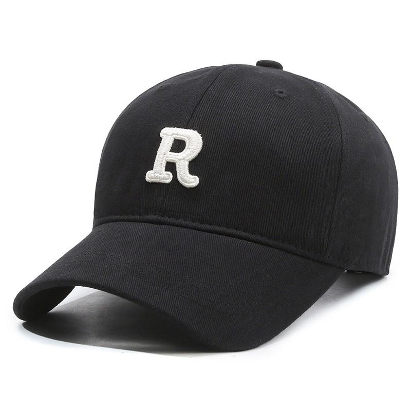 Unisex Cotton Baseball Cap With Embroidered Short Brim Hard Top Students Casual Wear Fall