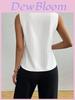 Polyester Sleeveless V Neck T Shirt For Women With Splicing Detail For Casual Summer Wear