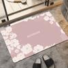 Modern Small Fresh Flower Diatom Mud Floor Mat, Bathroom Non-Slip And Wear-Resistant Floor Mat, Toilet Water-Absorbing And Dirt-Resistant Floor Mat
