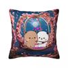 Bubu & Dudu Heart Love Pillow Cover Cute Funny Pillow Case For Sofa Bedroom Home Decor Cushion Cover Soft Graphic Pillowcases