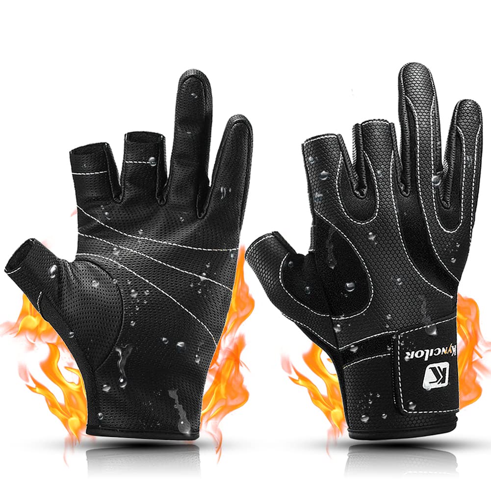 Outdoor Fishing Improved Ergonomic Wrist Sports Strength Training and for Motorcycle and Camping Gloves, Gloves, Edition, 3-Piece Cut, Design,