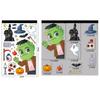 Cute Halloween Window Stickers Witch Bat Pumpkin Skull Self-adhesive Stickers  Home Decoration