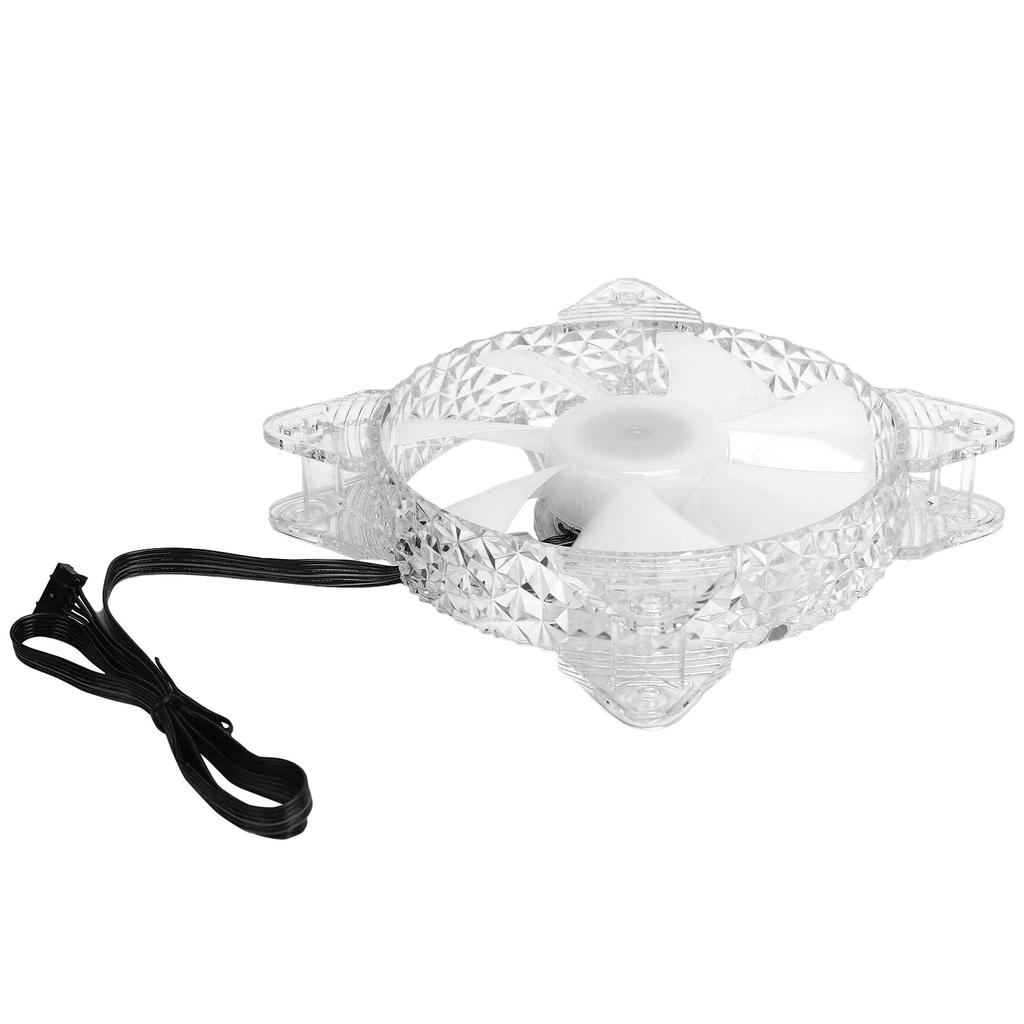 RGB MultiColor CPU Cooling Fan Computer Case Cooler Fan Ventilator 12V DC 6PIN(RGB Round Frame )