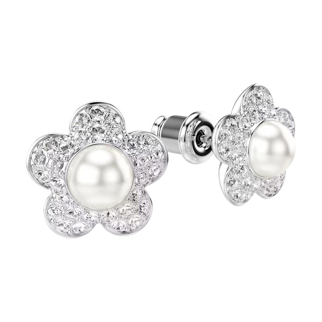 Swarovski Ariana Grande Exquisite Floral Design Crystal Earrings Women Earrings White 5756098