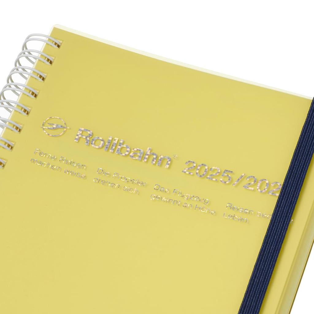 [Delfonics Planner 2025-2026 Edition / Starting March 2025] Rollbahn Diary Clear L Monthly Planner (Clear Yellow)