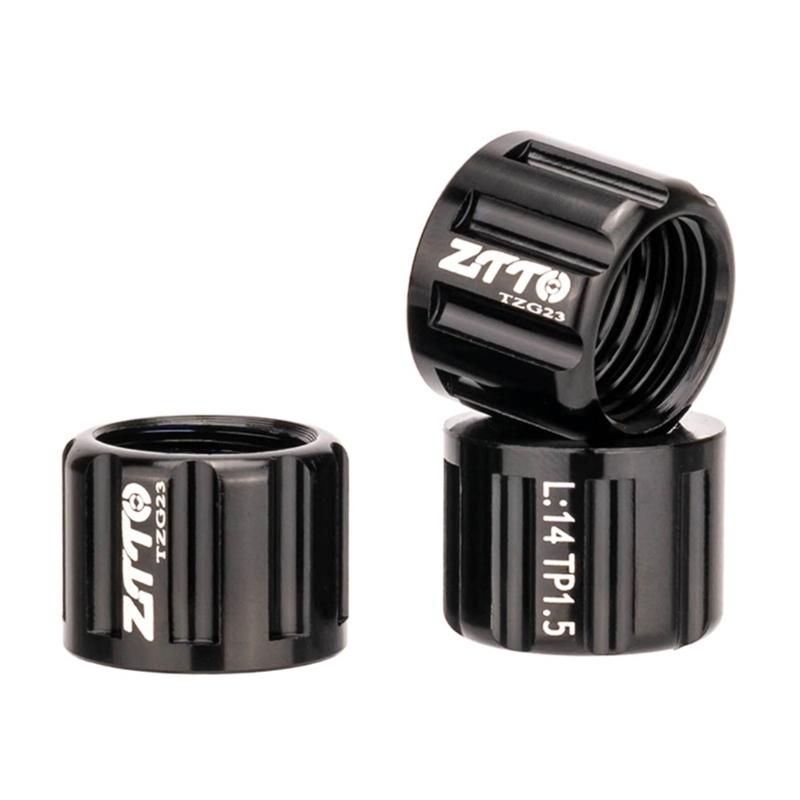 Bike Hubs Tube Shaft Skewer Cap Bicycles Thru Axles Screw Nut Aluminum-Alloy Bike Wheel Flanges Axles Nut Replacement
