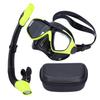Snorkeling AntiFog Goggles Set Diving Glasses with Full Dry Snorkel for Kids Adults(Blue GogglesSnorkel )