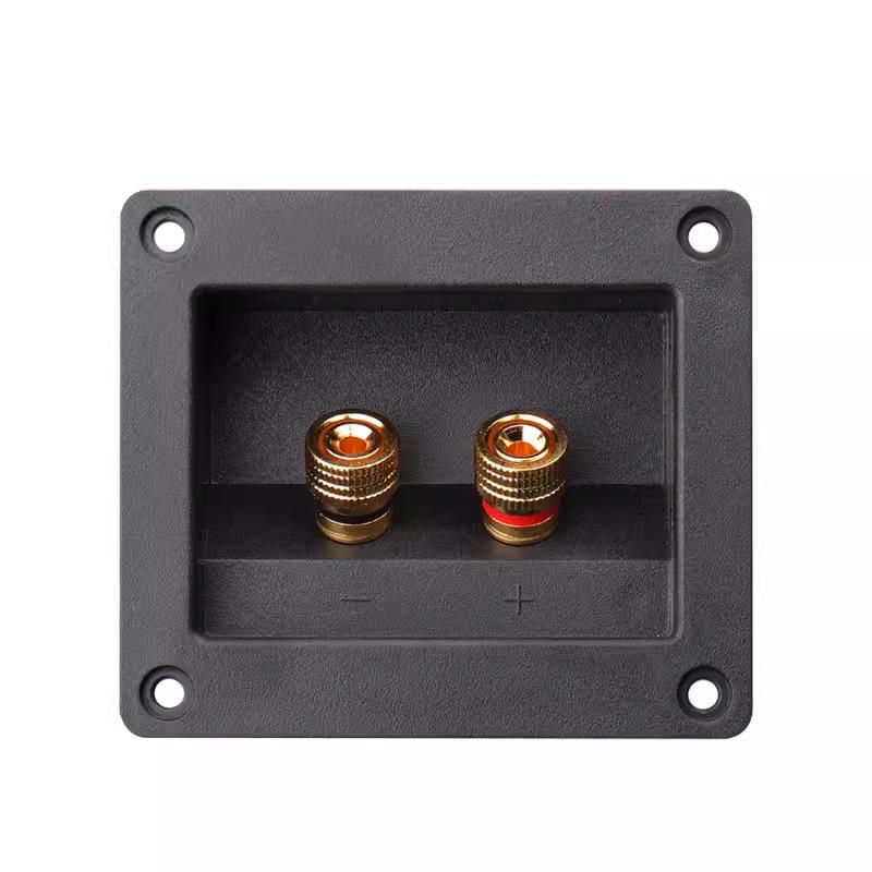 DIY Speaker Junction Box with Pure Copper Binding Posts & Thickened Wiring Board for Speaker Accessories.