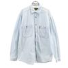 90s Made In Italy Old Long Sleeve Denim Shirt S Blue Men's Used