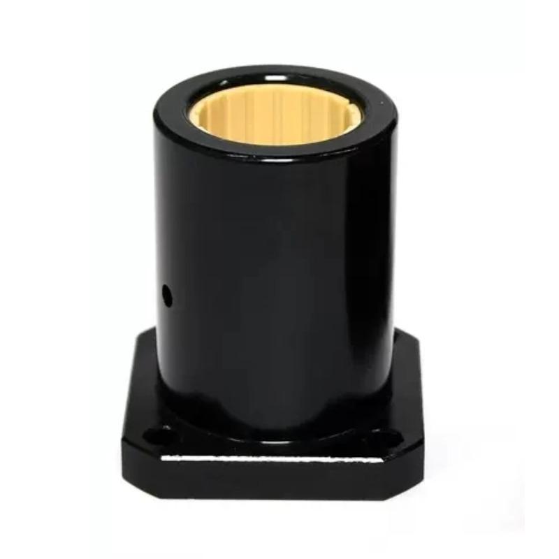1PCS LMK/LMF10/12/16/20UUMaintenance-free Engineering Plastic Aluminum Plastic Square/round Flange Linear Bearings