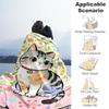 1pc cat, flowers Outdoor Flannel Blanket Soft Warm All-Season Throw for Sofa Bed Car Camping Office, Cozy Gift Idea1310S
