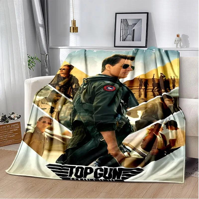 Top Gun Classic Movie Sign 3D Blanket,Soft Throw Blanket for Home Bedroom Bed Sofa Picnic Travel Office Rest Cover Blanket Kids
