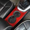 Red Carbon fiber Center Cup Holder Panel Trim Sticker For Hummer H3 2005-09