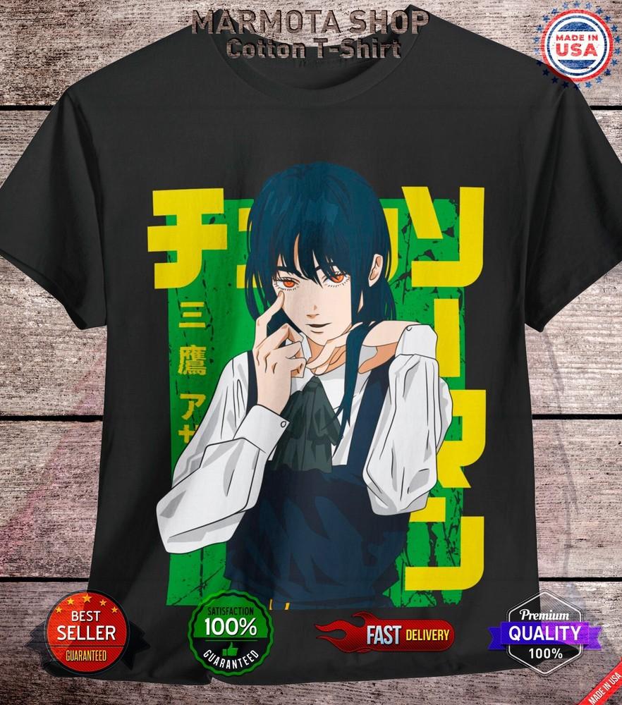 

Asa Mitaka Chainsaw Man Shirt Anime Tee T-Shirt Pochita Makima Manga Otaku Denji 4XL
