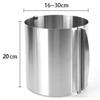 Stainless Steel 6-20cm Adjustable Telescopic Mousse Ring Circle Mold Rustproof With Scale Round Cake Rings Reusable Baking Tool