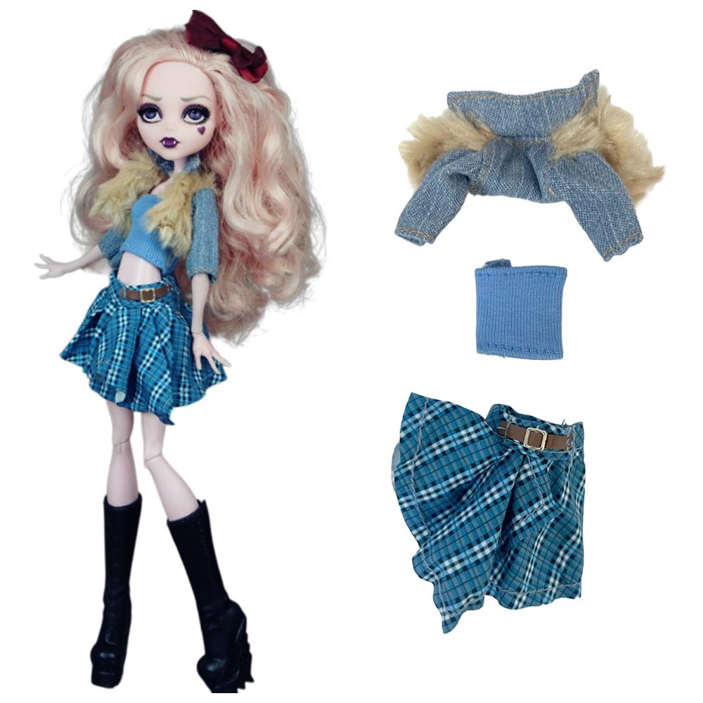 NK 1 Set 11 Zoll Puppenzubehör Für 27 cm Puppenkleidung Mode 10,5 Zoll Puppen Kleid Rock Miniaturartikel Spielzeug JJ