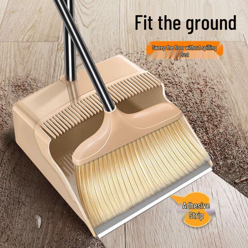 2-Piece Soft-Bristle Broom and Dustpan Set