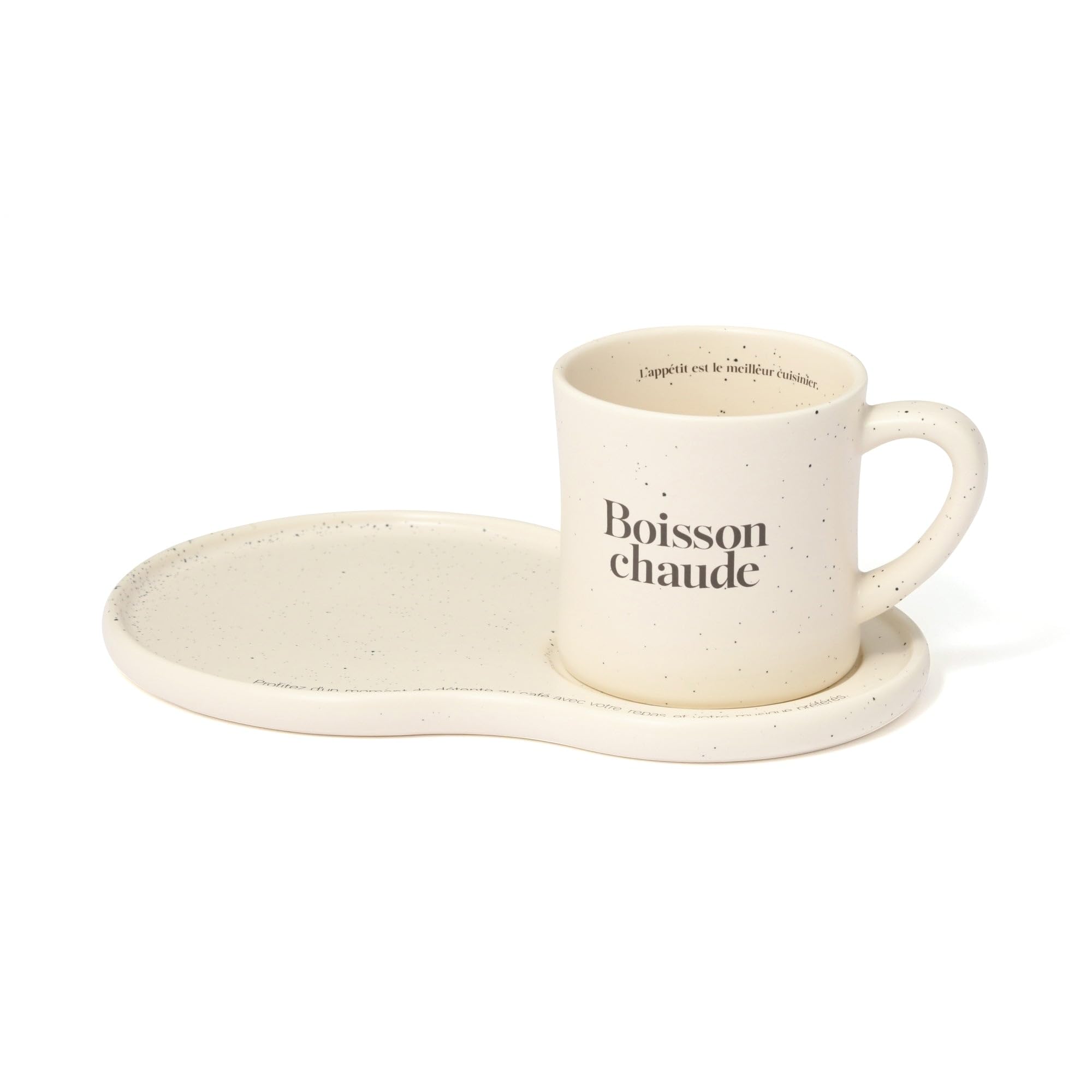 

Francfranc Le Cafe Cafe Set, Ivory