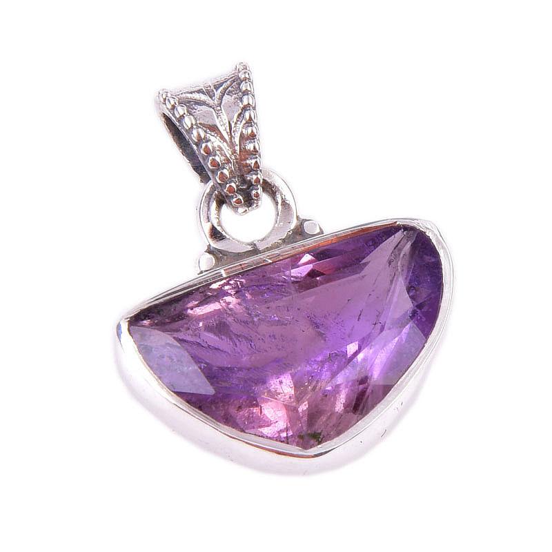 Natural Ametrine Gemstone Handmade 925 Solid Sterling Silver Pendant 1.25" s4y06
