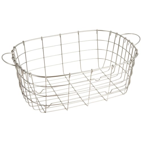 Endo Shoji Commercial Oval Washtub Basket, Stainless Steel, Made in Japan, AAL03