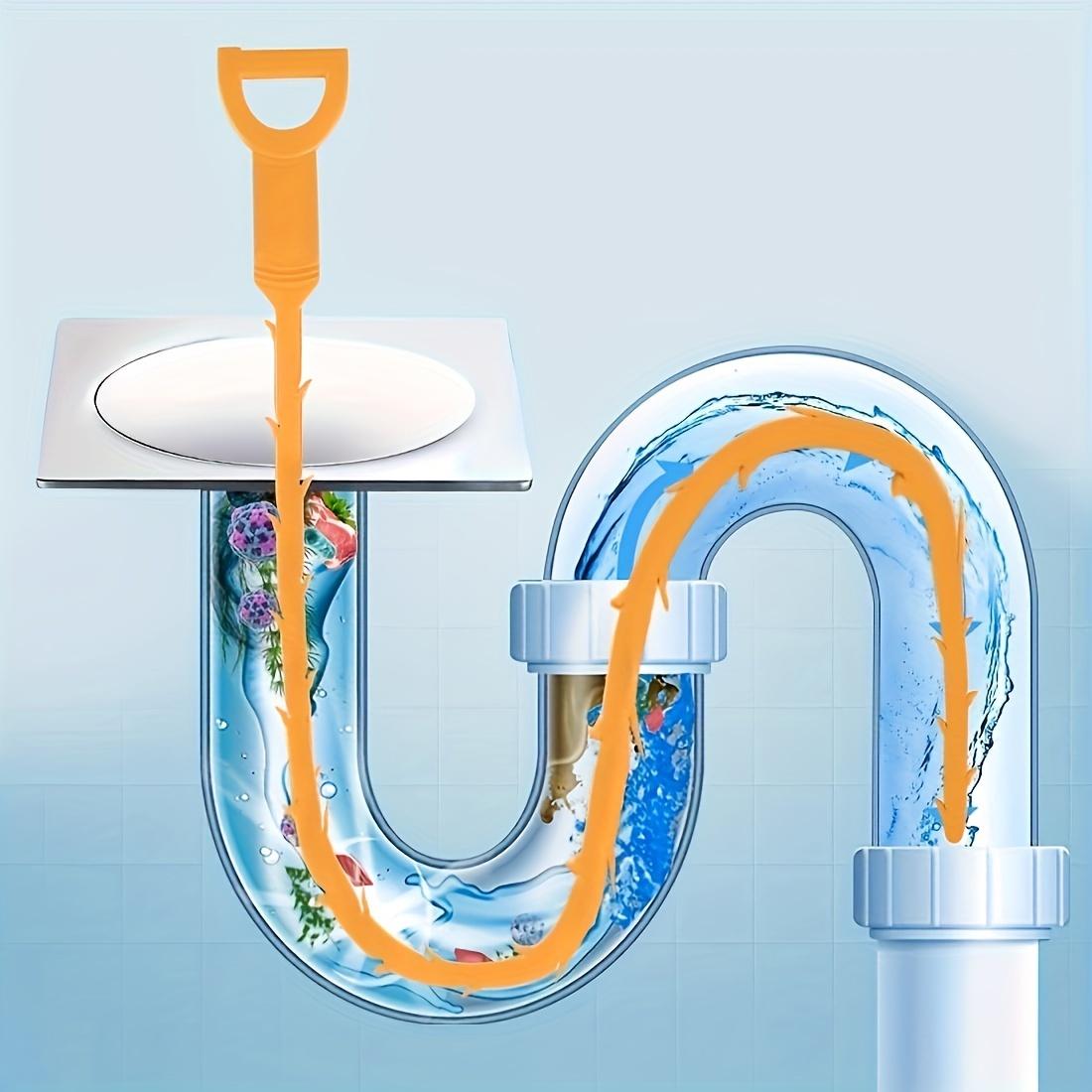 

1 шт./3 шт., земснаряд для очистки канализационных волос, выдвижная раковина, антиблокирующая очистка, дренажные дноуглубительные работы 1pc