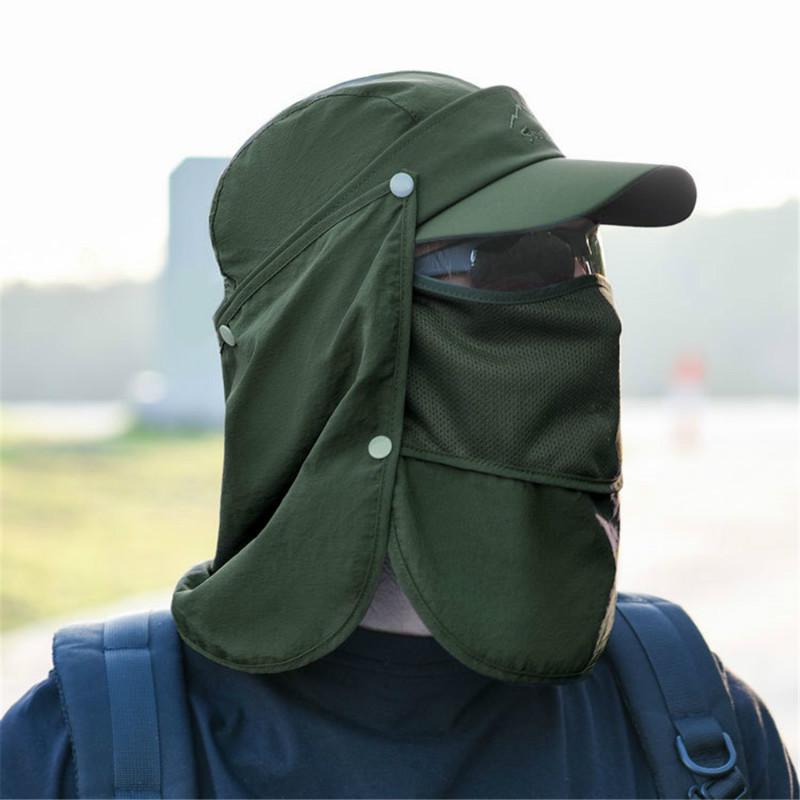 Men's Outdoor Sun Protection Climbing Visor Summer Quick-drying Cap Breathable Baseball Cap