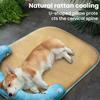 Dog Sleeping Mat with Neck Support Anti-Slip Breathable Summer Cooling Small Cat Pet Bed Mat Puppy Kennel Pet Accessories New