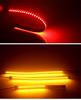 2x 11.8" LED Strip Light Rear Tail Turn Signal Stop Lamp DRL For Motorcycle ATV