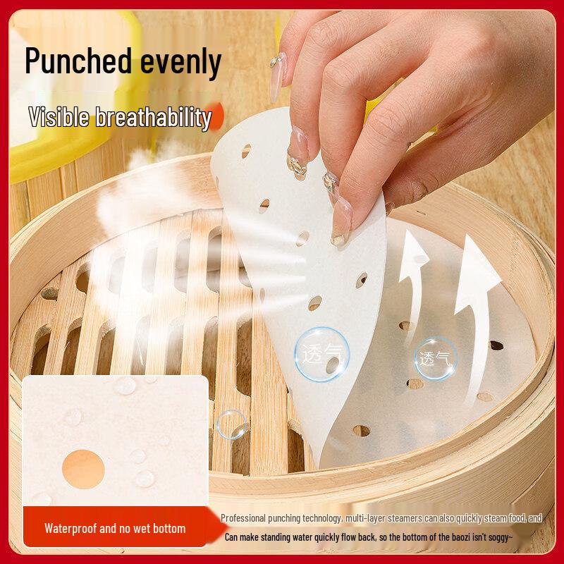 ZISIZ Food Grade Steamer Paper Liners