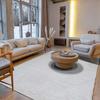Extra-soft White Long Pile Rug 120x160