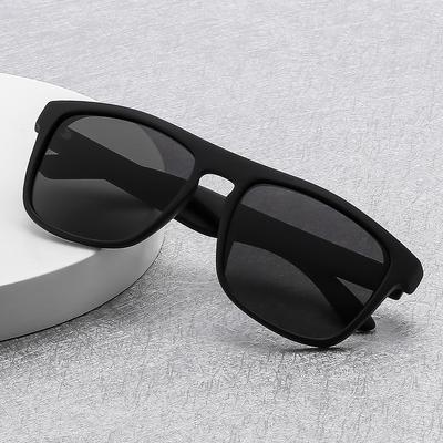 Fashion Large Square Polarized Sunglasses, Retro Classic Men'S Driving Uv Protection, Sunglasses