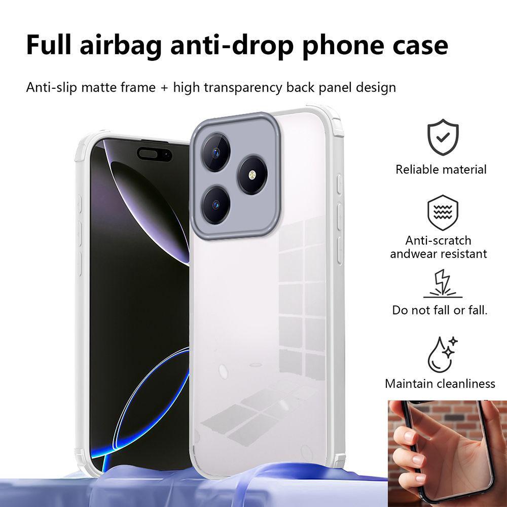 

Чехол для Realme C63 Чехол для телефона Realme C61 Обложка для Realme Narzo N63 C63 C61 Защита от падений Ударопрочный Жесткая задняя крышка из акрила realme C61